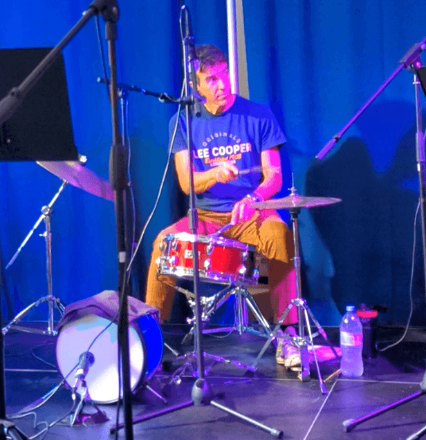 Drummer with the house band