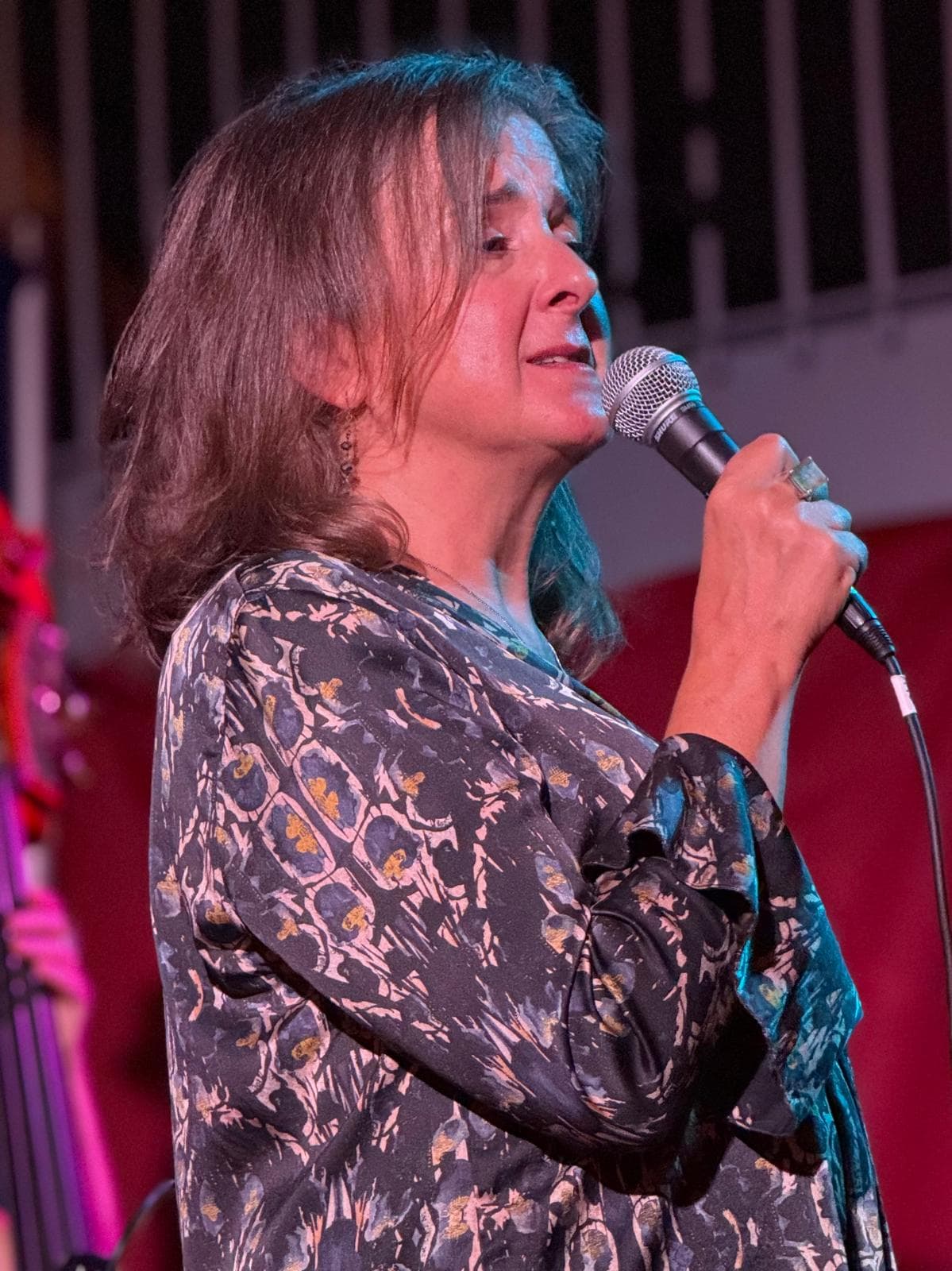 Local singer performing on stage