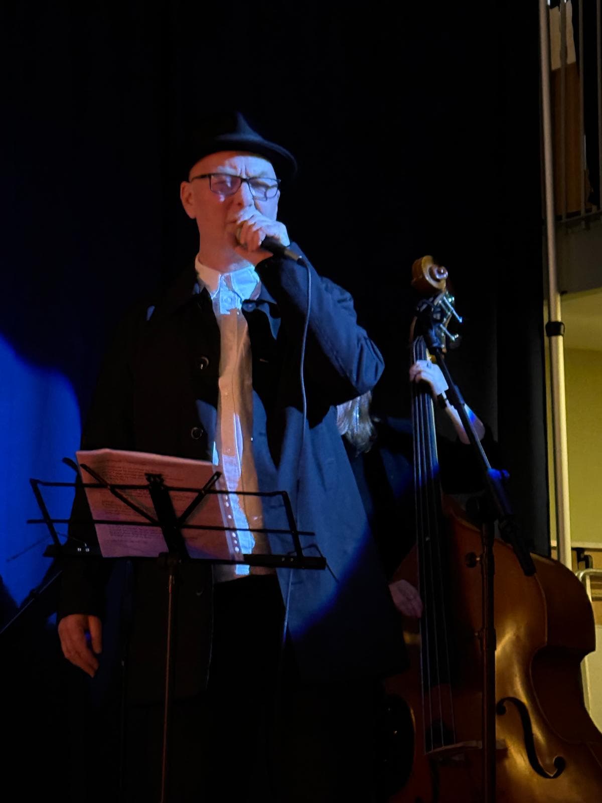 Local singer performing a jazz standard