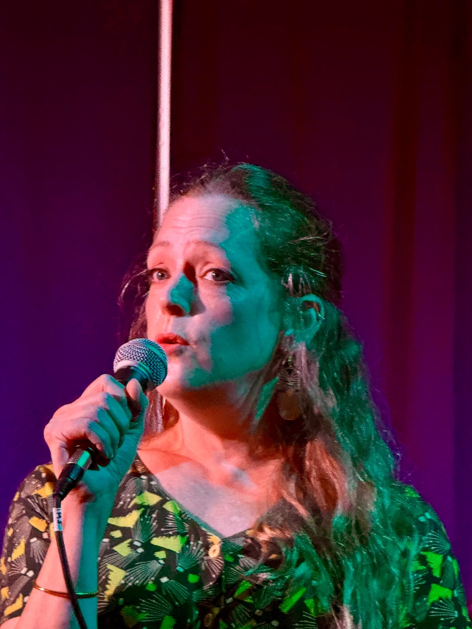Local singer performing on stage