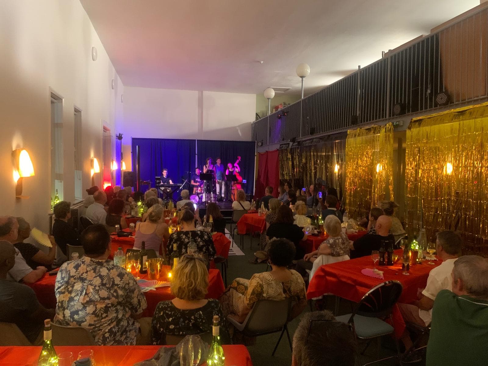 A full room of friends, neighbours and music lovers