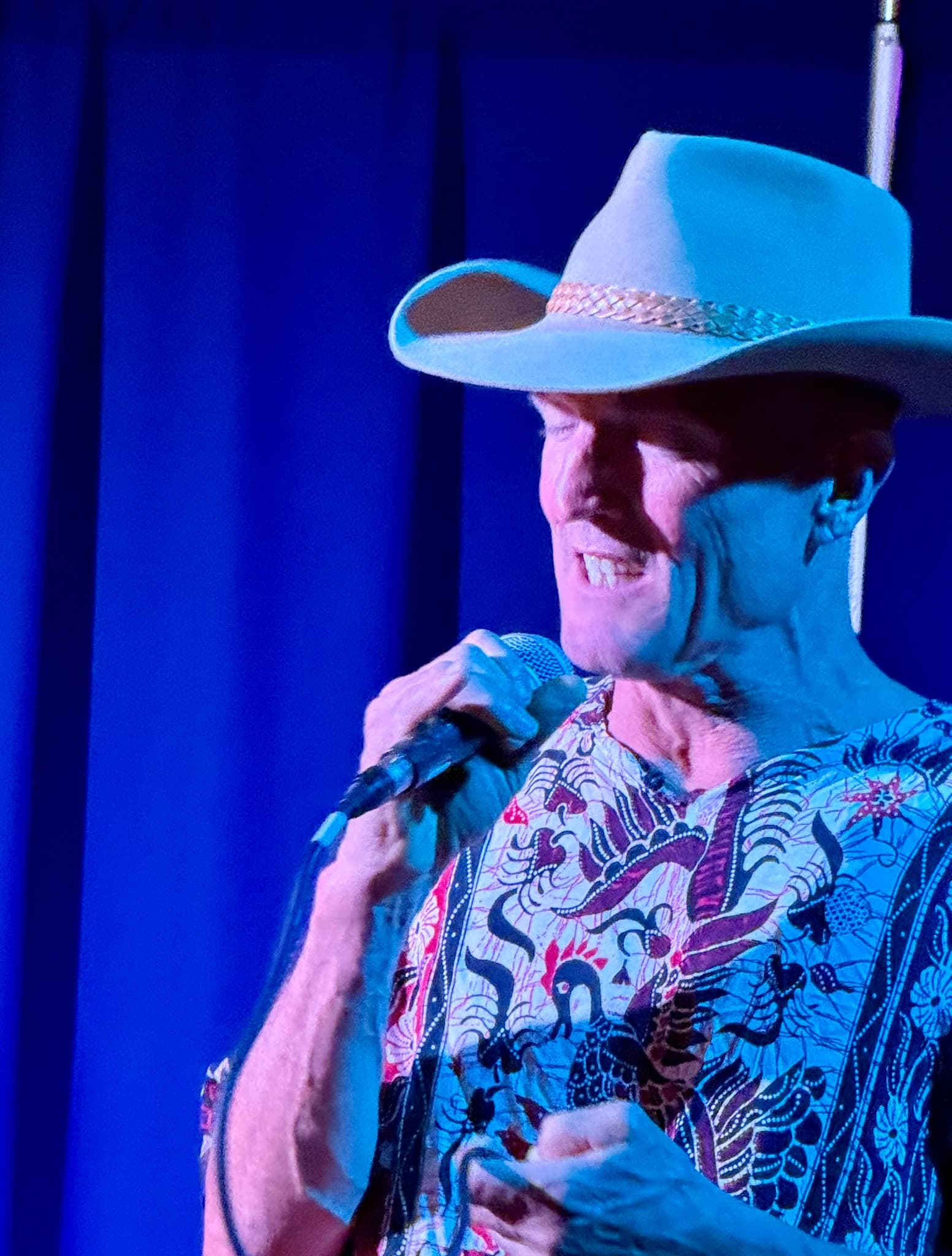 Local singer performing on stage