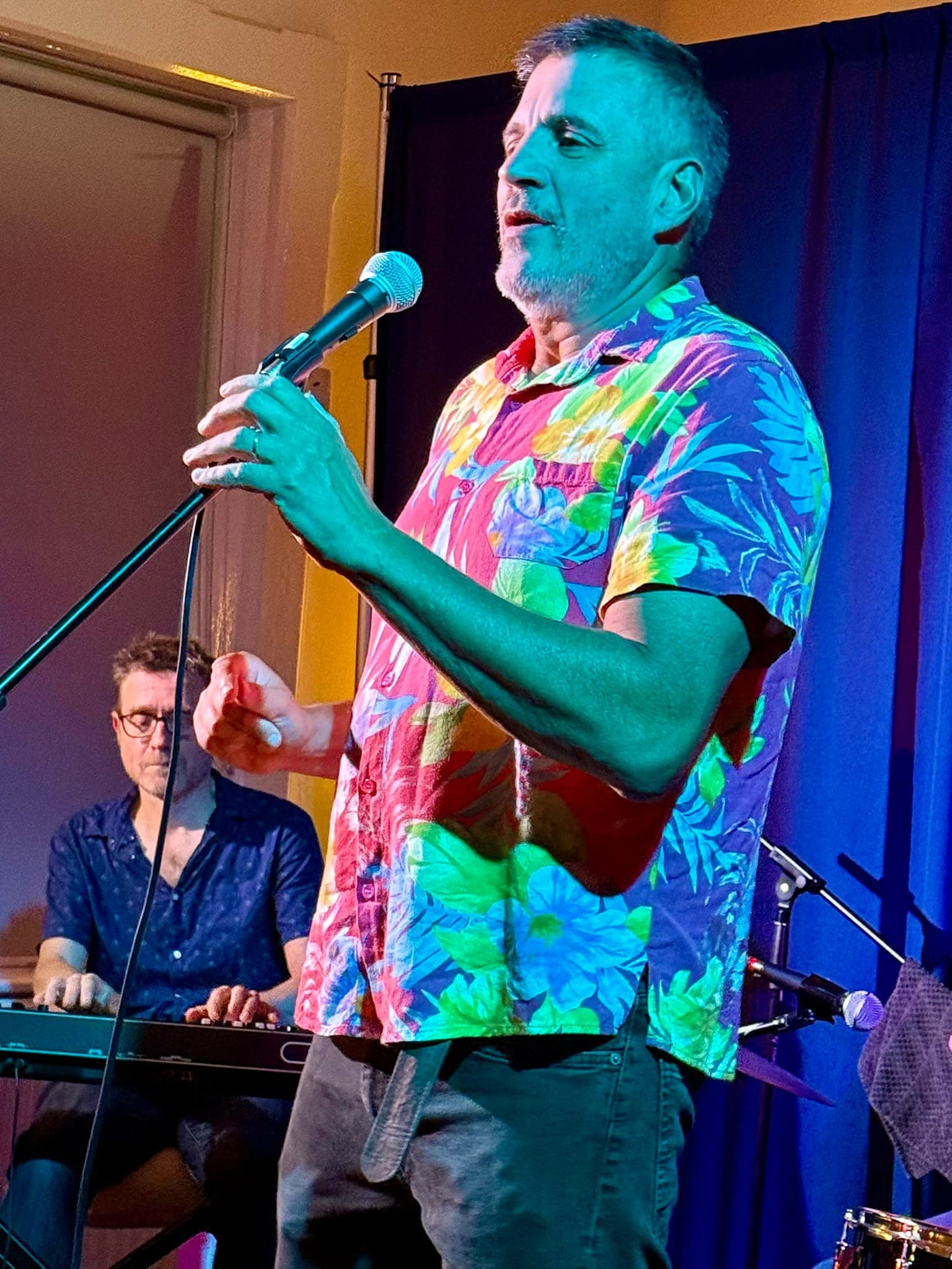 Local singer performing on stage
